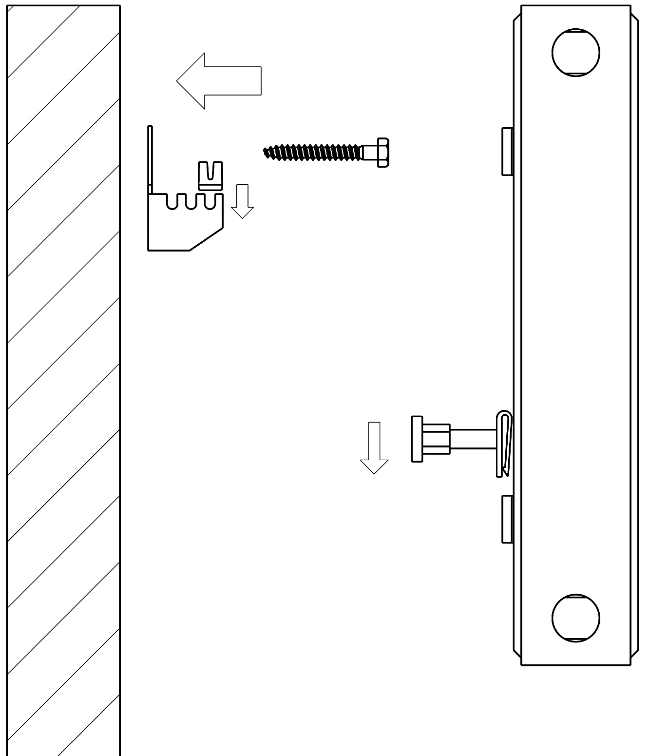 Uni- Befestigungssets für Heizkörper mit aufgeschweißten Laschen