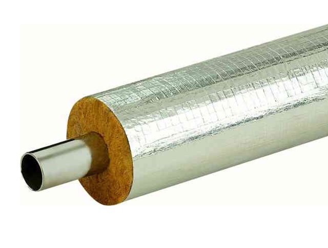 Steinwoll - Rohrschalen alukaschiert