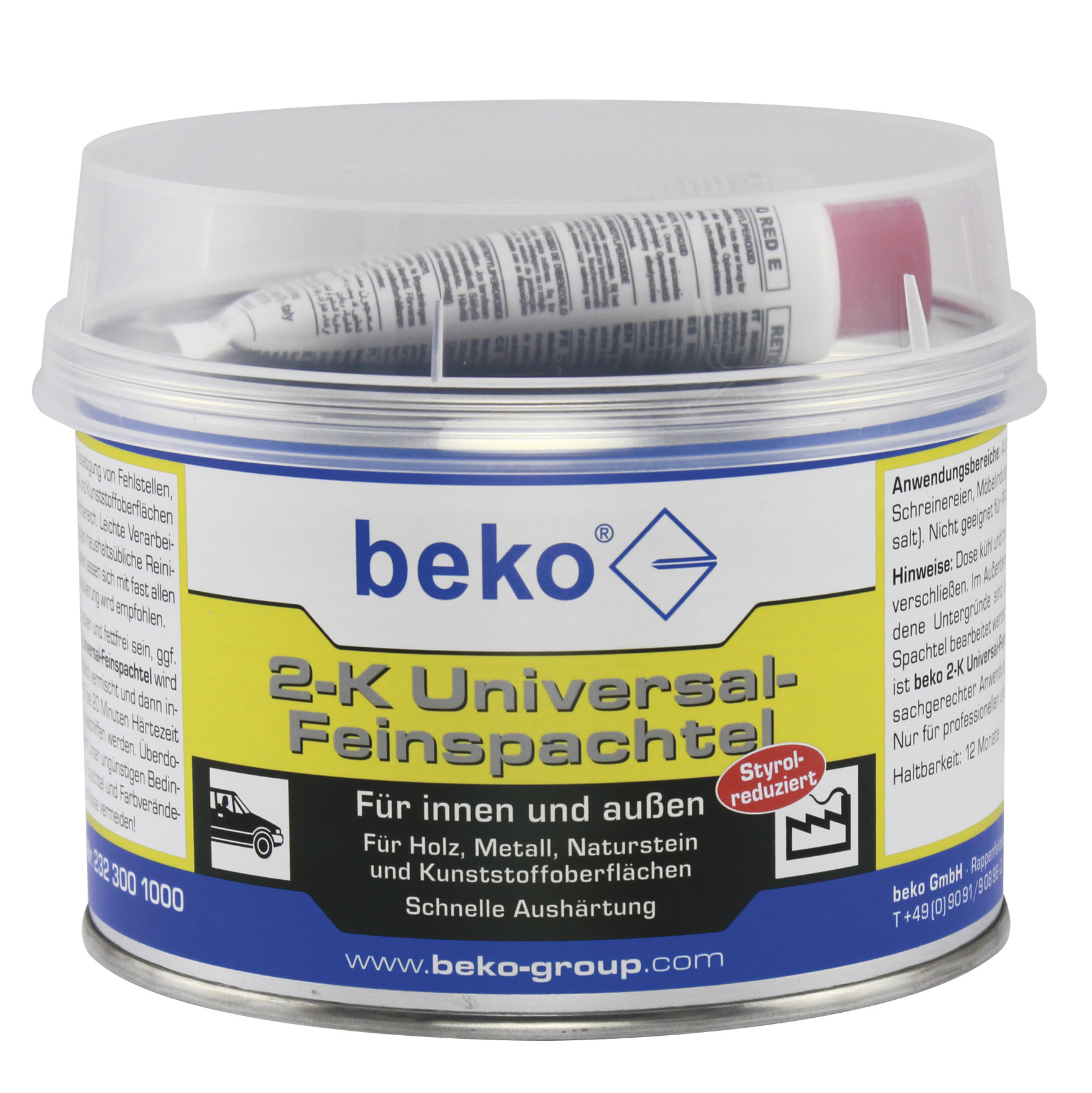 2-K Universal-Feinspachtel 1 kg weiß